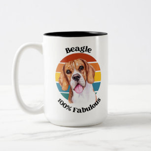 Beagle lustiges Zitat Zwei-Tone-Kaffee-Tasse Zweifarbige Tasse