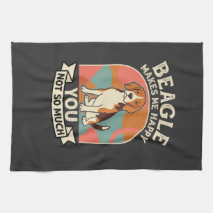 Beagle Macht Mich Glücklich, Dich Nicht So Sehr Hu Geschirrtuch