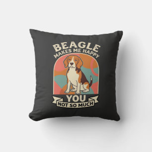 Beagle Macht Mich Glücklich, Dich Nicht So Sehr Hu Kissen
