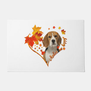Beagle macht mich glücklich, wenn ich Blätter fall Fußmatte