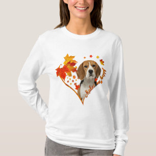 Beagle macht mich glücklich, wenn ich Blätter fall T-Shirt
