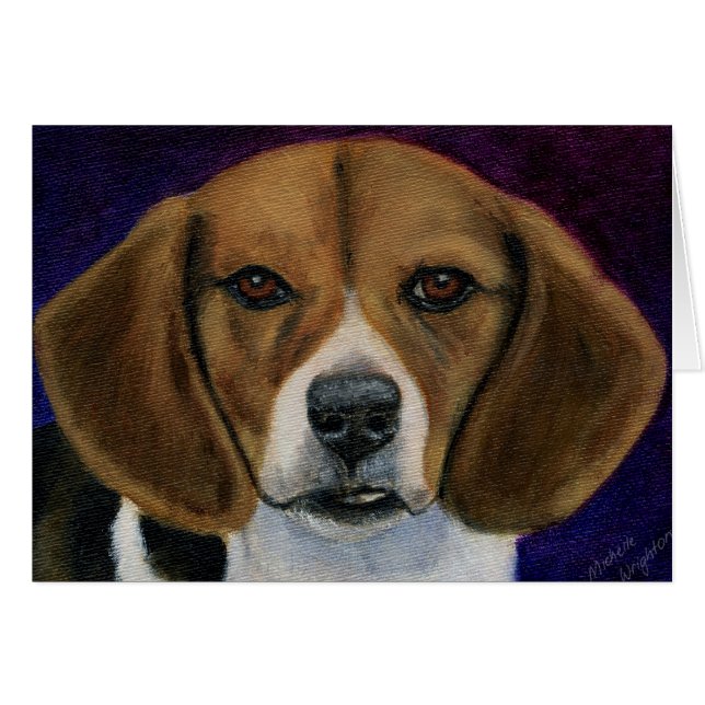 Beagle-Malerei - Hundezucht-Kunst (Vorderseite (Horizontal))
