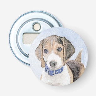 Beagle Malerei - Niedliche Original Hunde Kunst Flaschenöffner