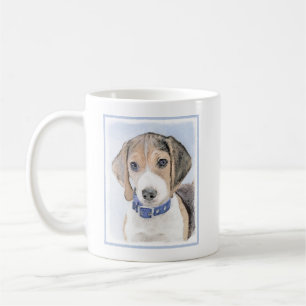 Beagle Malerei - Niedliche Original Hunde Kunst Kaffeetasse