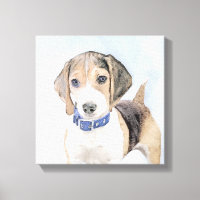Beagle Malerei - Niedliche Original Hunde Kunst