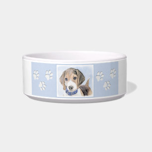 Beagle Malerei - Niedliche Original Hunde Kunst Napf