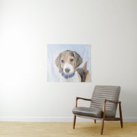 Beagle Malerei - Niedliche Original Hunde Kunst