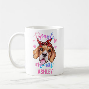 Beagle Mama Aquarell Dog Mama Kaffeetasse