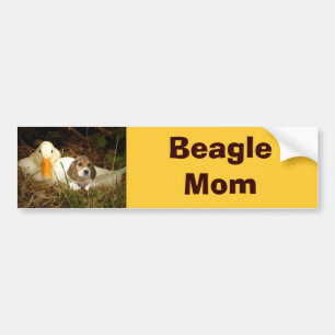 Beagle-Mama-Autoaufkleber Autoaufkleber