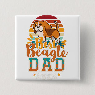 Beagle Mama, Beagle Papa, Hundefreund, Geschenk fü Button