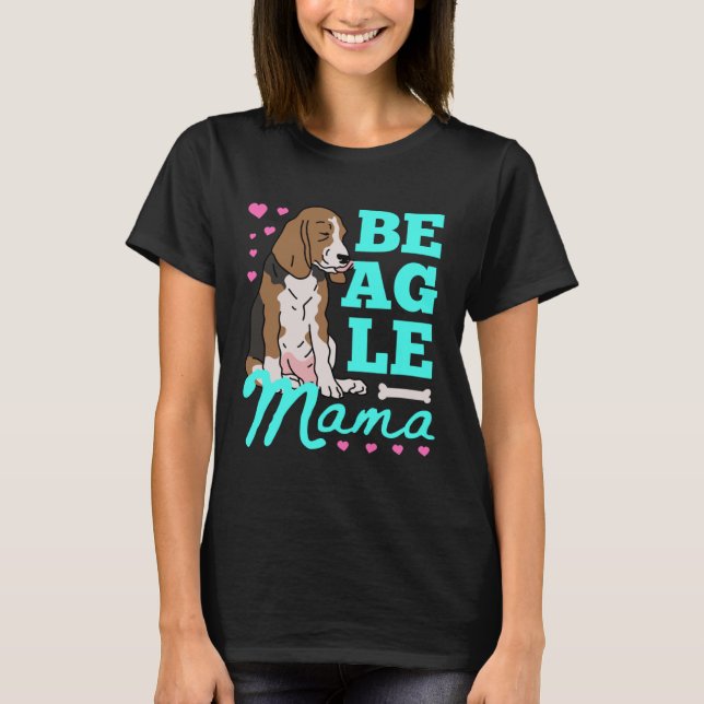 Beagle Mama Beagles Mom Dog Owner Beagle T-Shirt (Vorderseite)
