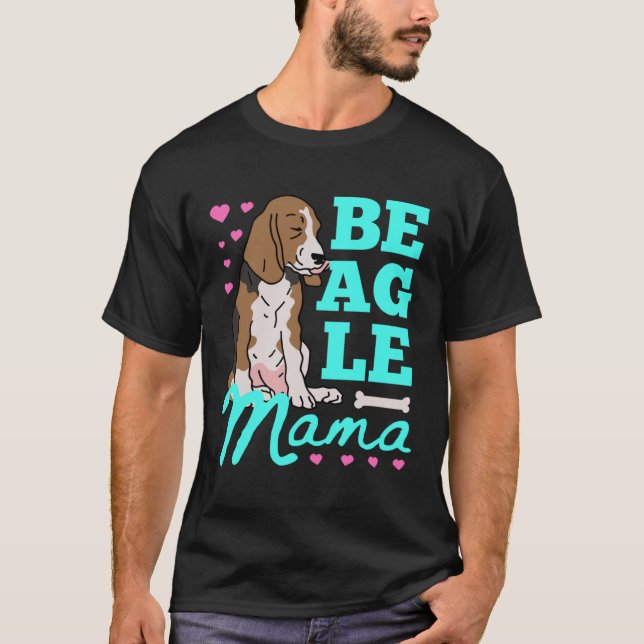 Beagle Mama Beagles Mom Dog Owner Beagle T-Shirt (Vorderseite)