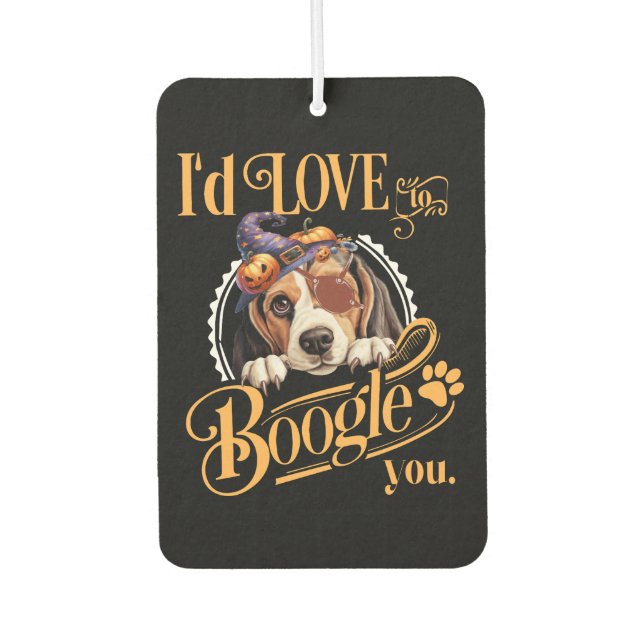 Beagle Mama Halloween Hund Lover Autolufterfrischer (Vorderseite)