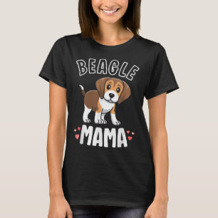 Beagle Mama Hund Mama für Frauen Geschenk für Beag T-Shirt