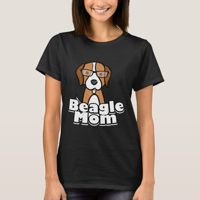 Beagle Mama Liebe Hundemütter Tage T-Shirt (Vorderseite)