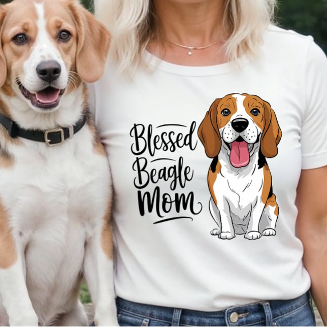 Beagle Mama Life T-Shirt - Niedliche Hunde Mama Ge (Von Creator hochgeladen)