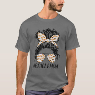 Beagle Mama Messy Bun Hair Dog Mama Hausbesitzer M T-Shirt