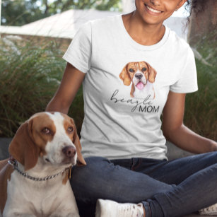 Beagle Mama Niedlich Wasserfarbener Hundeliebhaber T-Shirt