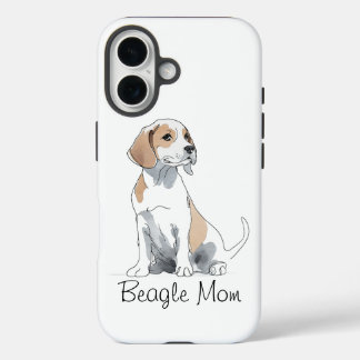 Beagle Mama Premium iPhone 16 Fall Hülle