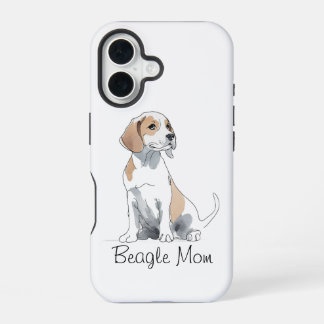 Beagle Mama Premium iPhone 16 Fall Hülle