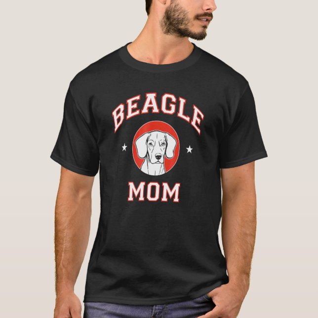 Beagle Mama T-Shirt (Vorderseite)