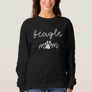 Beagle Mama Welpe Beagle Hund Lover Hund Mama Mütt Sweatshirt