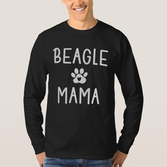 Beagle Mama  Womens Beagle Dog   Mom T-Shirt (Vorderseite)