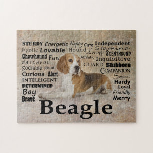 Beagle-Merkmal-Puzzlespiel Puzzle