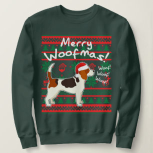 Beagle Merry Woofmas Ugly Christmas Sweater Sweatshirt
