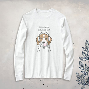 Beagle mit Bubblegum Niedlich Funny Funny Dog T-Shirt