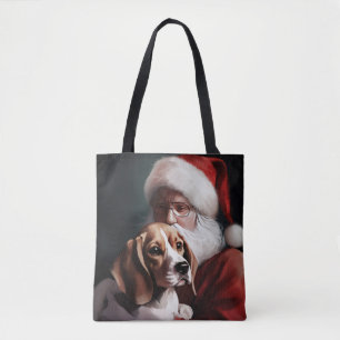Beagle mit Santa Claus Festive Weihnachten