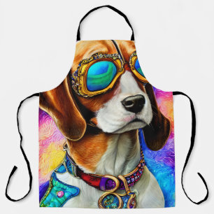 Beagle mit Sonnenbrille Schürze