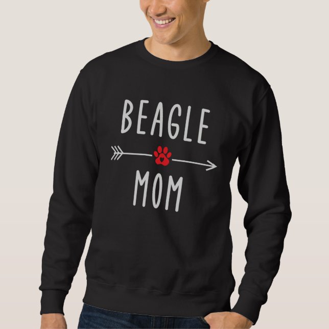 Beagle Mom  Womens Beagle Dog   Mom Sweatshirt (Vorderseite)
