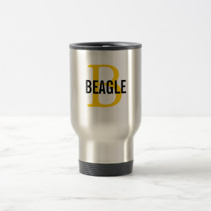 Beagle-Monogramm Reisebecher