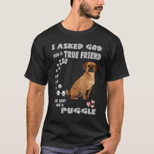 Beagle Mops Mama Baby Puggle Vater Kostüm Niedlich T-Shirt