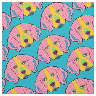 Beagle-Muster-Pop-Kunst Stoff