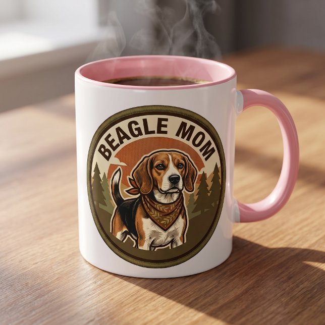Beagle-Mutter-Kaffeetasse | Beagle-Hundemutter-Ges Tasse (Von Creator hochgeladen)