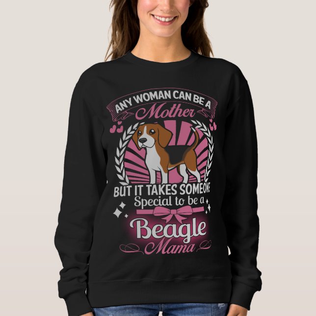 Beagle-Mutter Sweatshirt (Vorderseite)