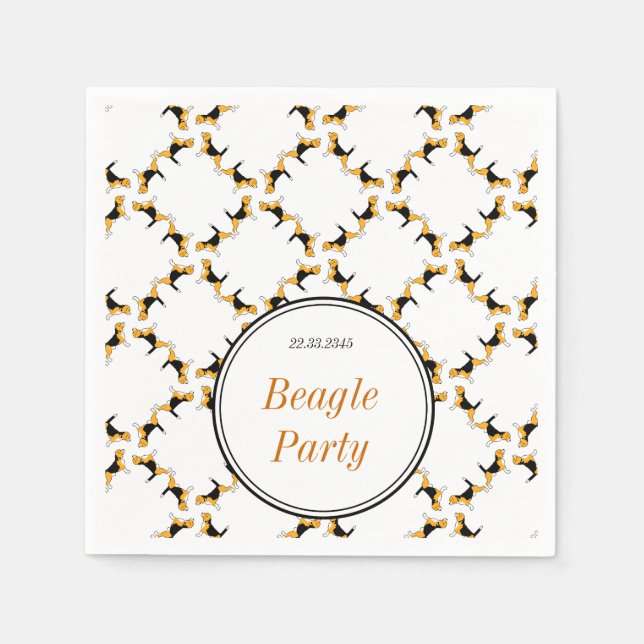 Beagle Napkins Serviette (Vorderseite)