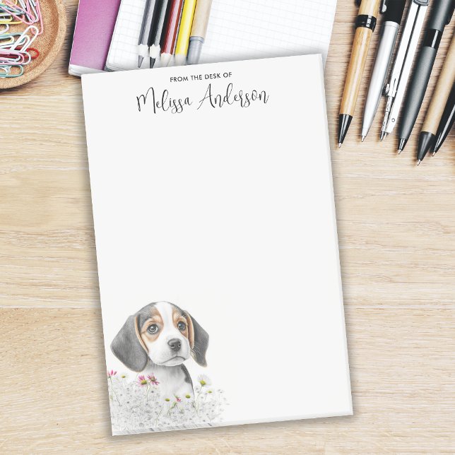 Beagle Niedlich Welpe Personalisiert Hund Lover Post-it Klebezettel (Von Creator hochgeladen)
