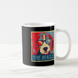 Beagle Obama Poster Vintage Tierhunde D Kaffeetasse