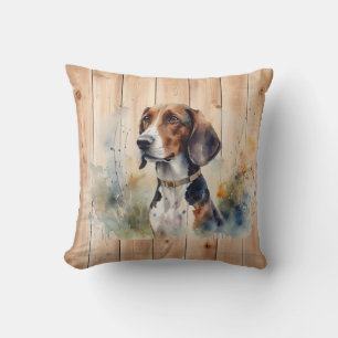 Beagle- oder Foxhound-Jagdhundin Kissen