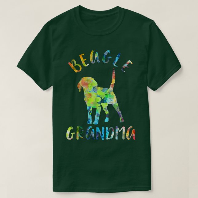 Beagle Oma Funny Beagle Eigentümer  T-Shirt (Design vorne)