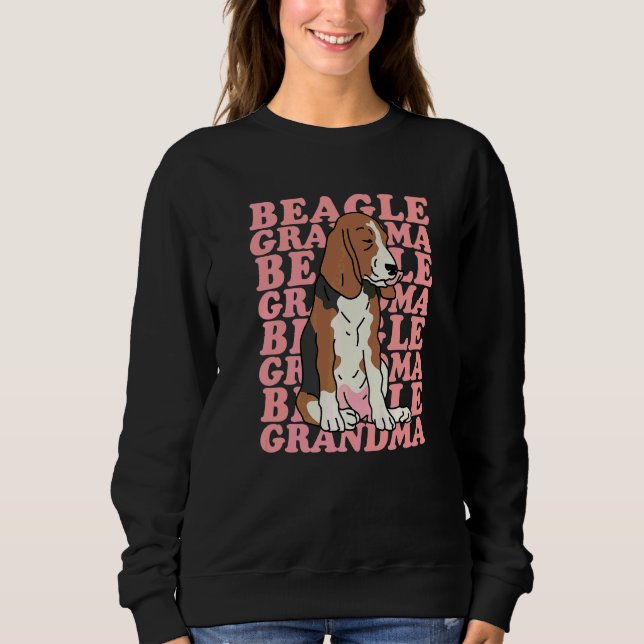 Beagle Oma Hundebesitzer Beagle Sweatshirt (Vorderseite)