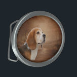 Beagle-ovale Gürtelschnalle<br><div class="desc">Beagle-ovale Gürtelschnalle</div>