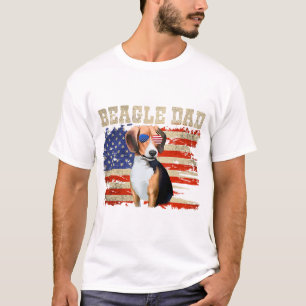 Beagle Papa Amerika Fahthunde Männer juli 4u T-Shirt