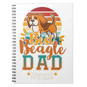 Beagle Papa Englische Beagle Papa ferne Hundeliebh Notizblock