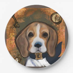 Beagle Pappteller
