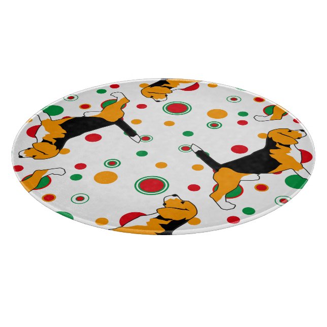 Beagle Pattern Schneidebrett (Ecke)