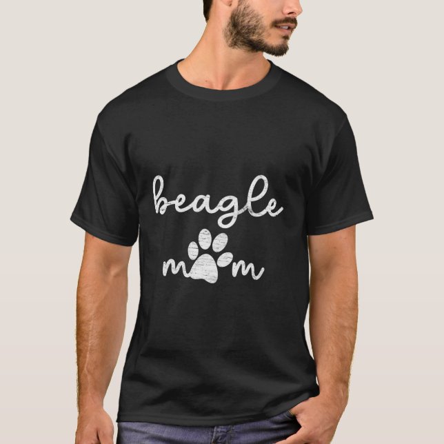Beagle Paw Mama T-Shirt (Vorderseite)